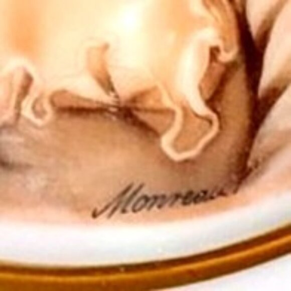 Valentine Heart Vintage Small Portrait Plate Decorative Romantic Woman Love - Picture 7 of 9